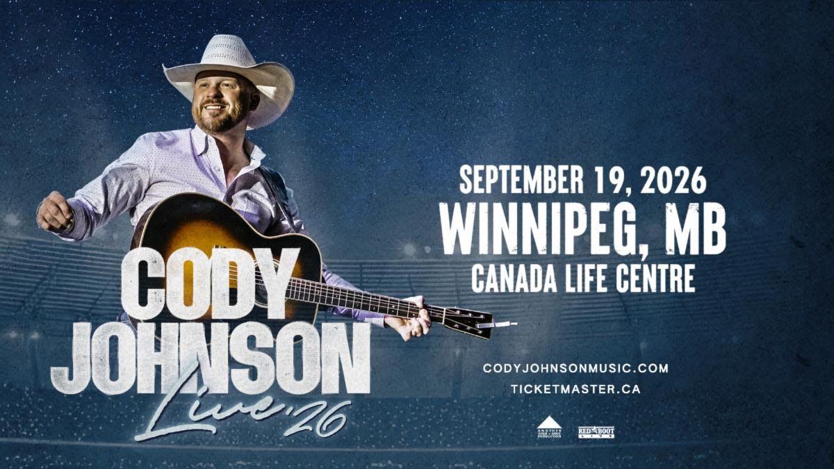 Cody Johnson Winnipeg 2026 Tour Dates Tickets And What To Expect At Code Johnson Winnipeg